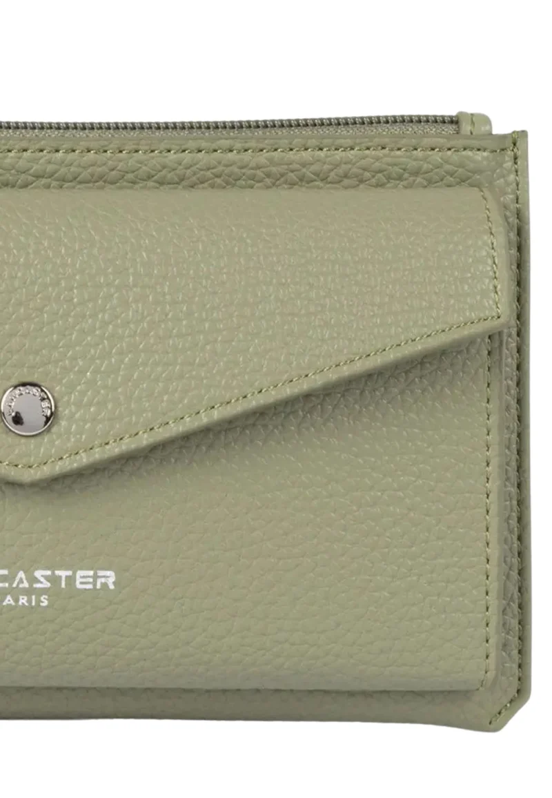 Lancaster Pochette Zippé Maya Double KBA Olive