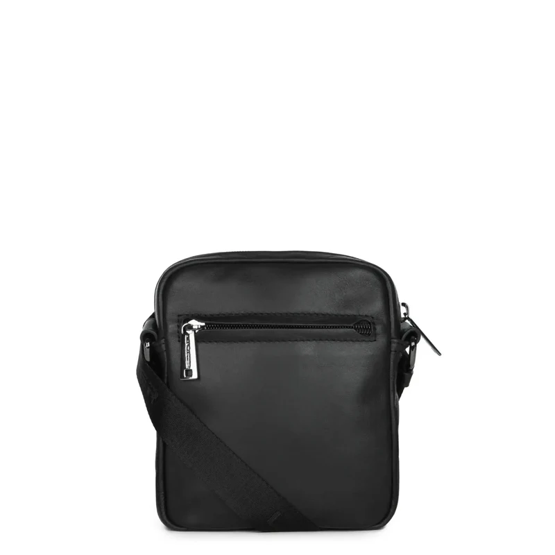Lancaster Sacoche cuir Homme SOFT VINTAGE Noir