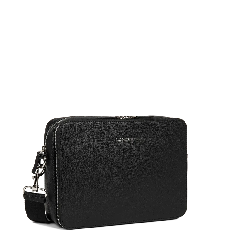 Lancaster Sacoche Homme Cuir Delphino Lucas Noir