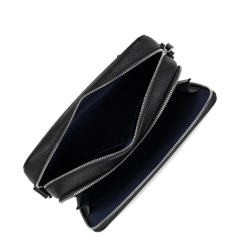 Lancaster Sacoche Homme Cuir Delphino Lucas Noir