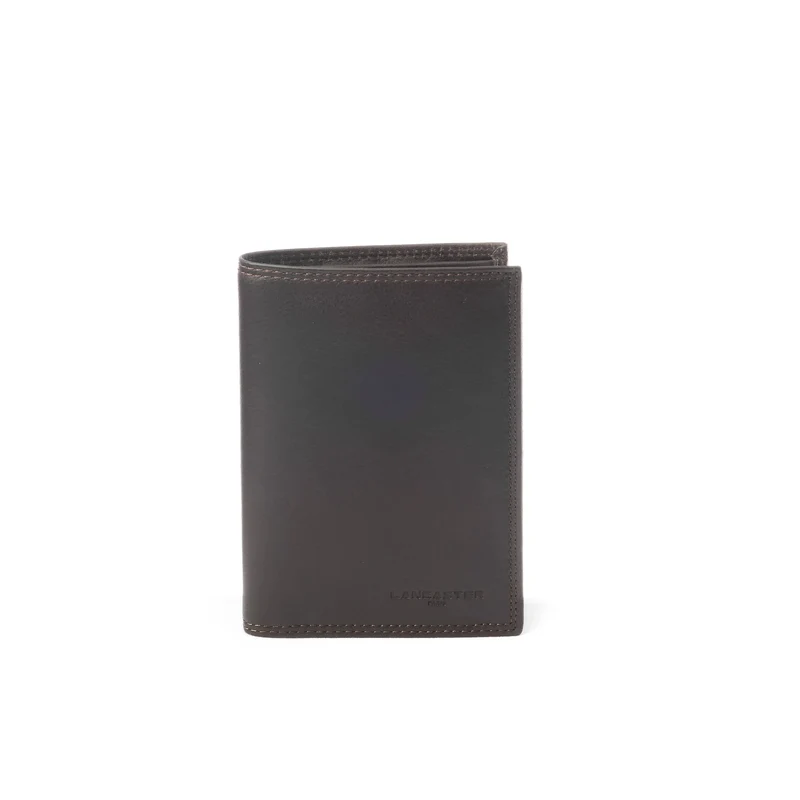 Lancaster Portefeuille cuir anti piratage Marron
