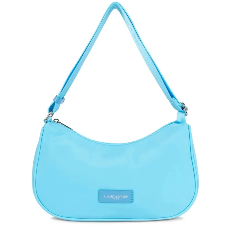 Lancaster Sac besace Zippé Basic Vita Bleu Atoll