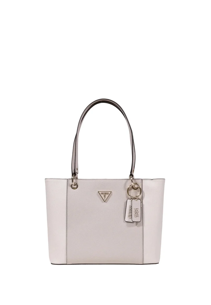 Guess Sac Bandoulière Bramina Small Satche Off White/Taupe