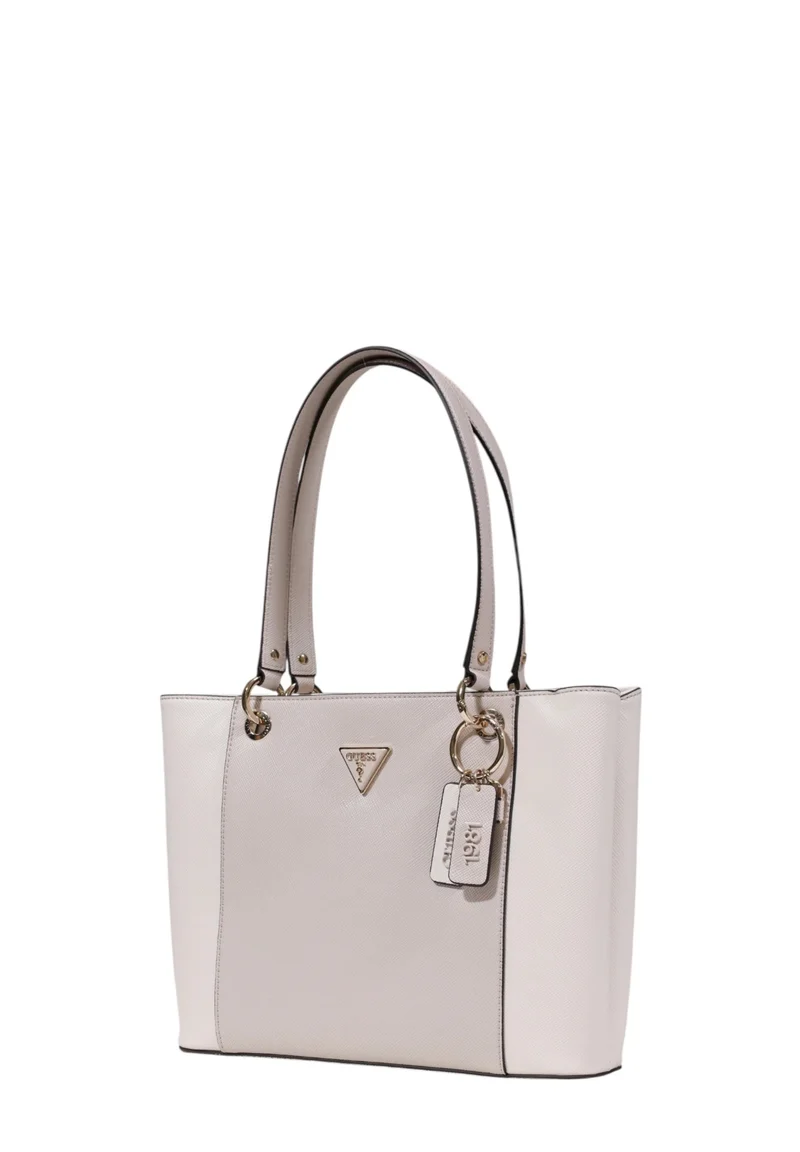 Guess Sac Bandoulière Bramina Small Satche Off White/Taupe