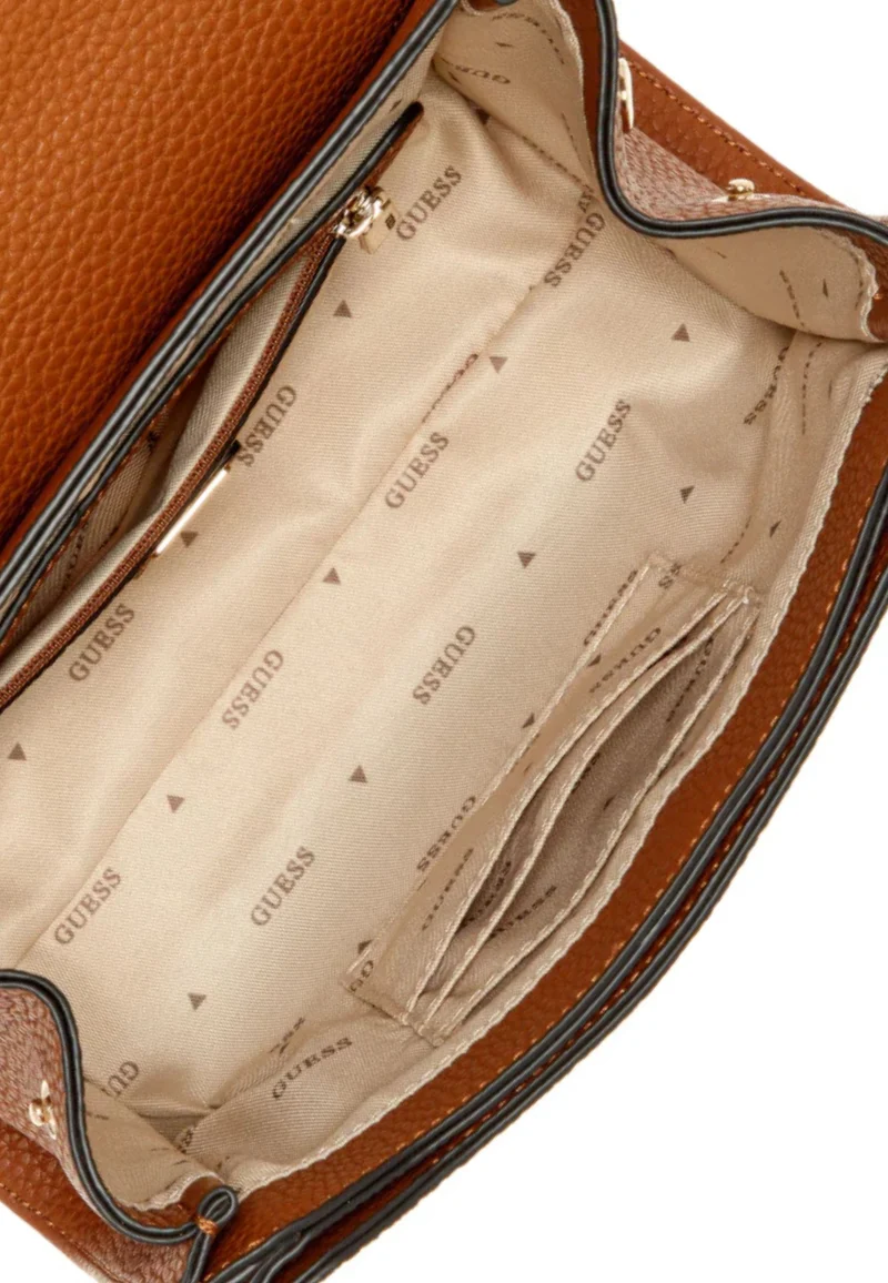 Guess Sac Bandoulière Calista Top Zip Shou Caramel