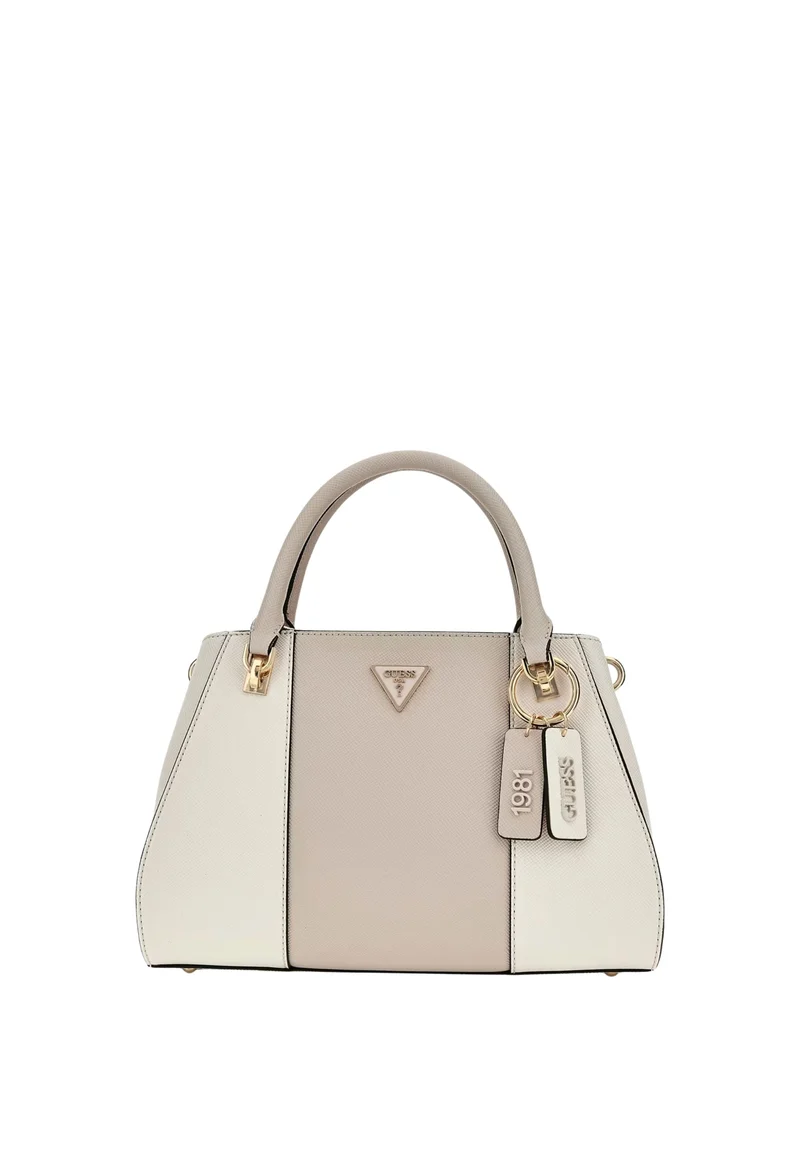 Guess Sac Bandoulière Bramina Small Satche Off White/Taupe