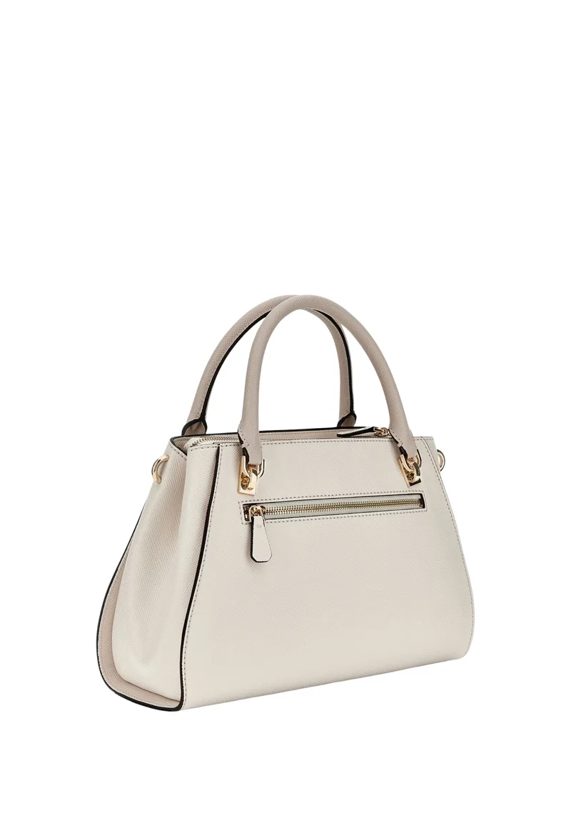 Guess Sac Bandoulière Bramina Small Satche Off White/Taupe