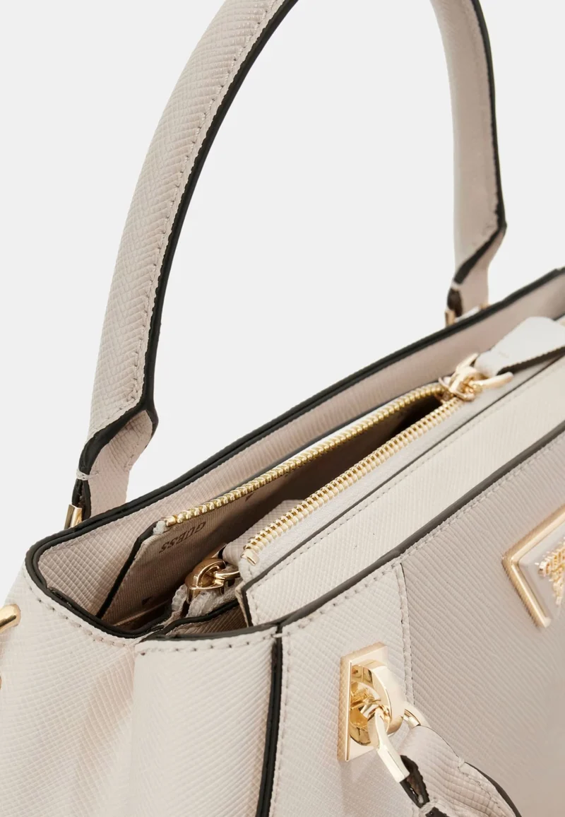 Guess Sac Bandoulière Bramina Small Satche Off White/Taupe
