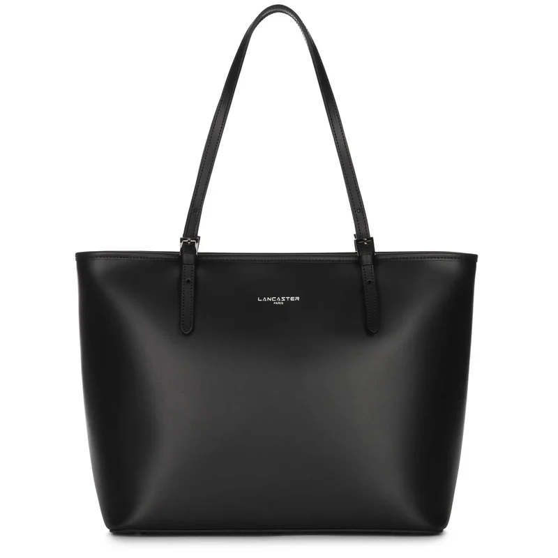 Lancaster Sac cabas épaule Zippée L Smooth Noir