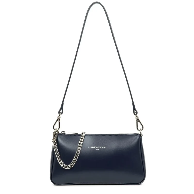 Lancaster Sac trotteur Zippée Suave Even Bleu Foncé