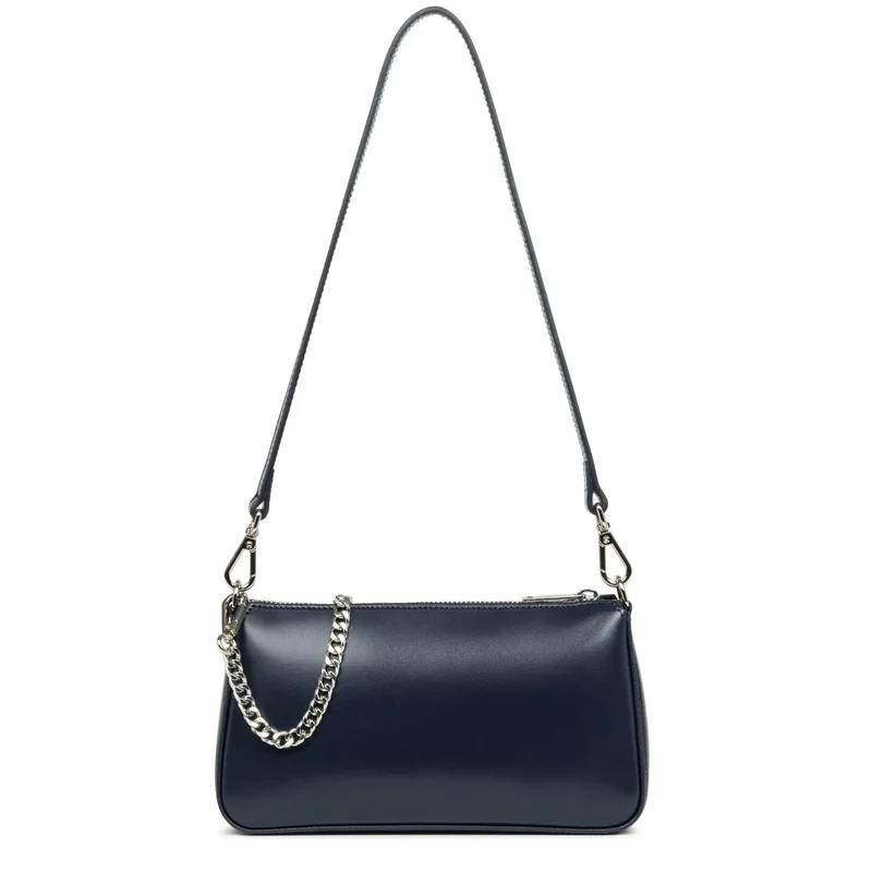 Lancaster Sac trotteur Zippée Suave Even Bleu Foncé