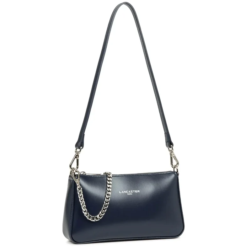 Lancaster Sac trotteur Zippée Suave Even Bleu Foncé