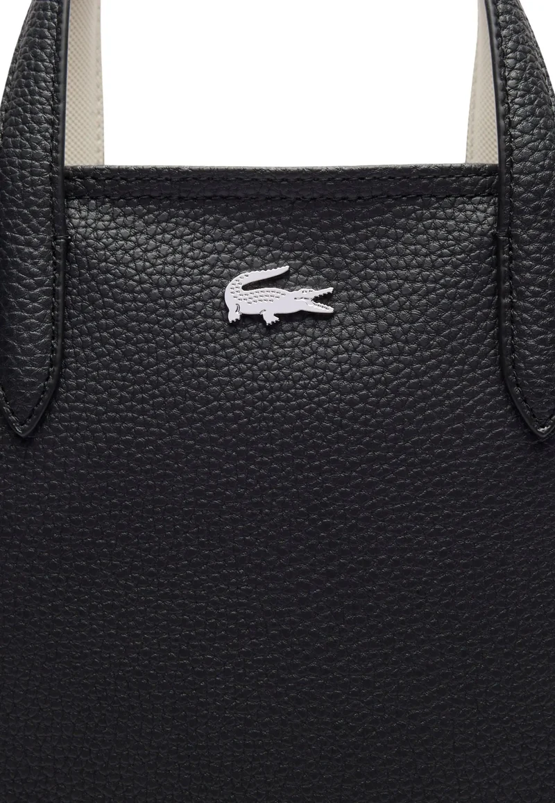 Lacoste Sac Cabas Anna Petit Piqué Noir Farine
