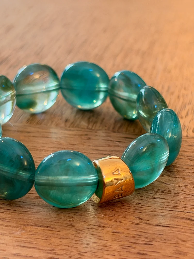 Bracelet Bombom By Parabaya / Vert Etang