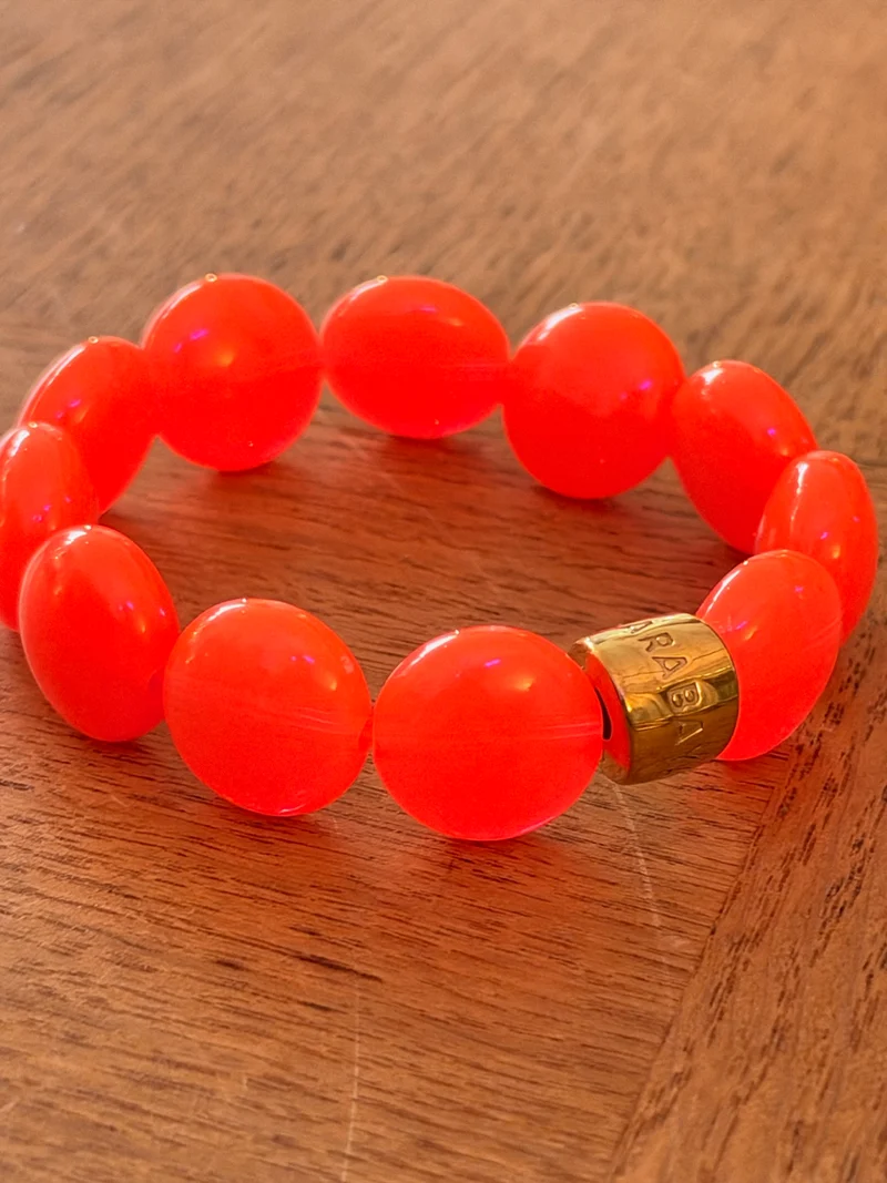 Bracelet Bombom By Parabaya / Laranja (corail fluo)