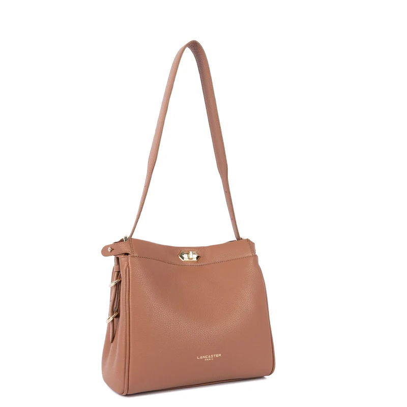 Lancaster Sac hobo Avec fermoir M Lady ROMY Camel