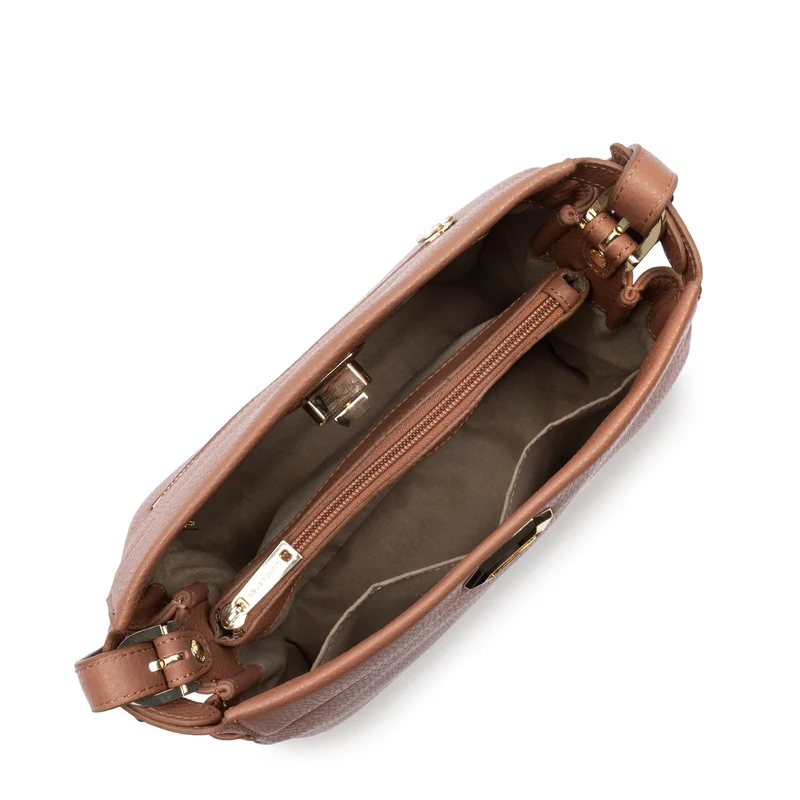 Lancaster Sac hobo Avec fermoir M Lady ROMY Camel