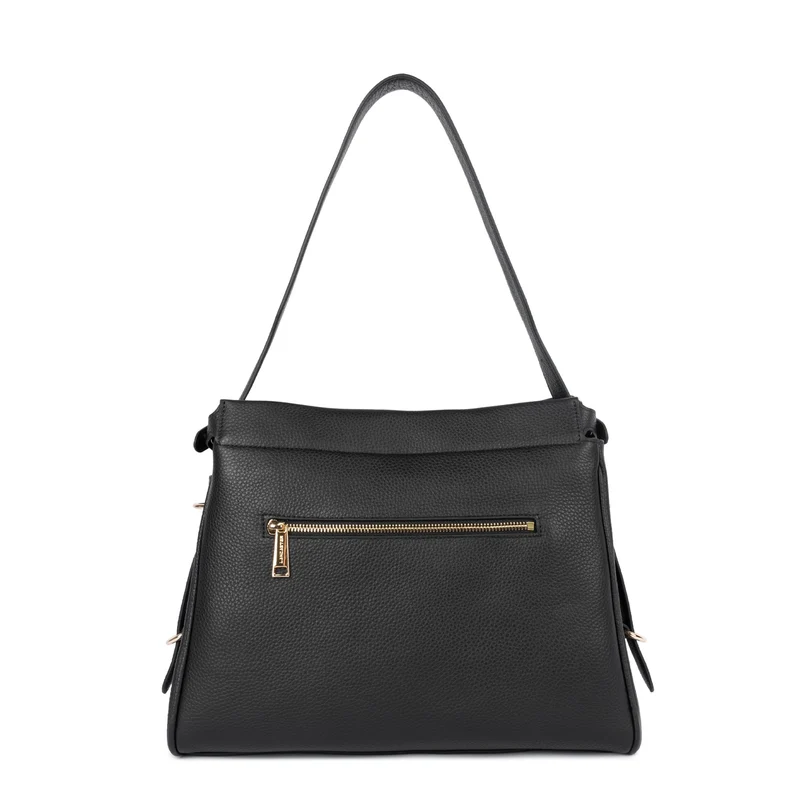 Lancaster Sac hobo Avec fermoir L Lady ROMY Noir