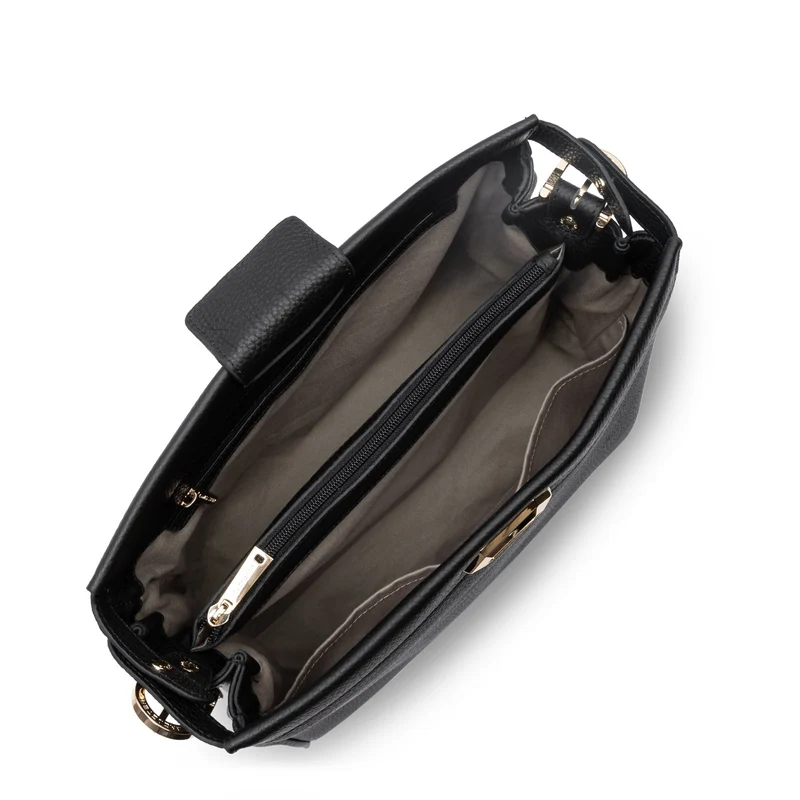 Lancaster Sac hobo Avec fermoir L Lady ROMY Noir