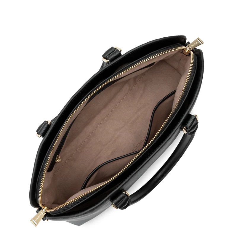 Lancaster Sac demi lune Zippé Sierra Jia Noir