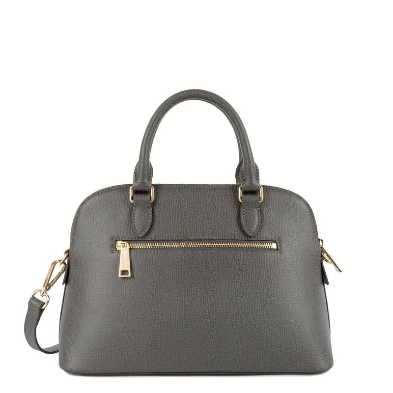 Lancaster Sac demi lune Zippé M Sierra Jia Gris