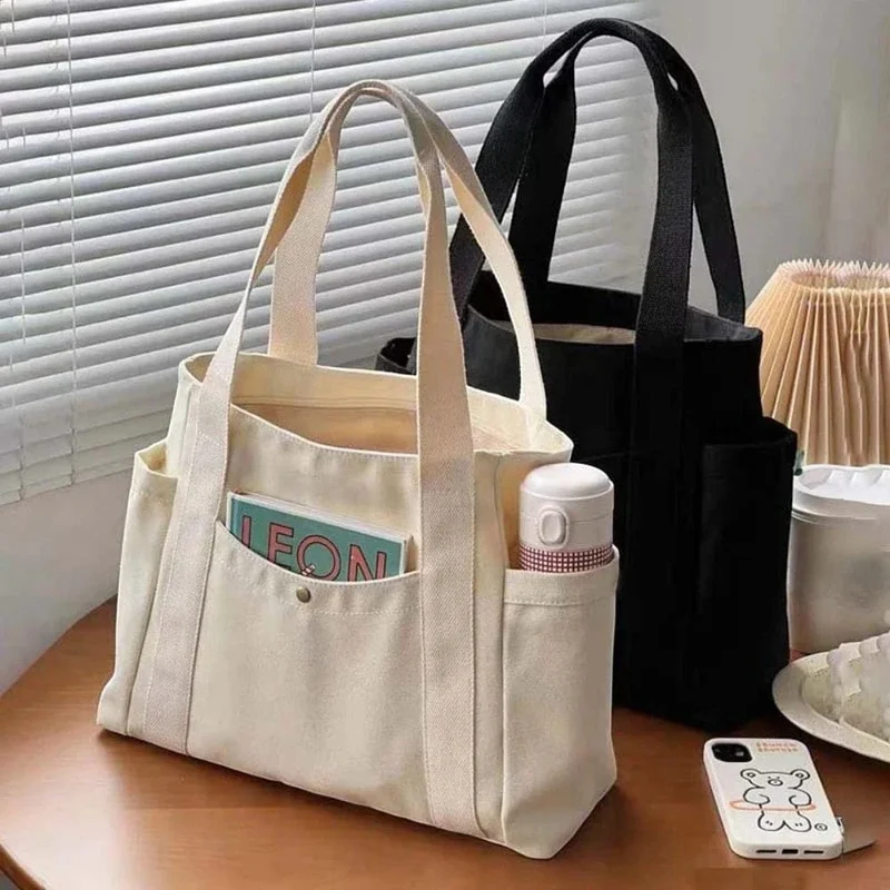 Sac à Main de Cours Fourre-Tout en Toile