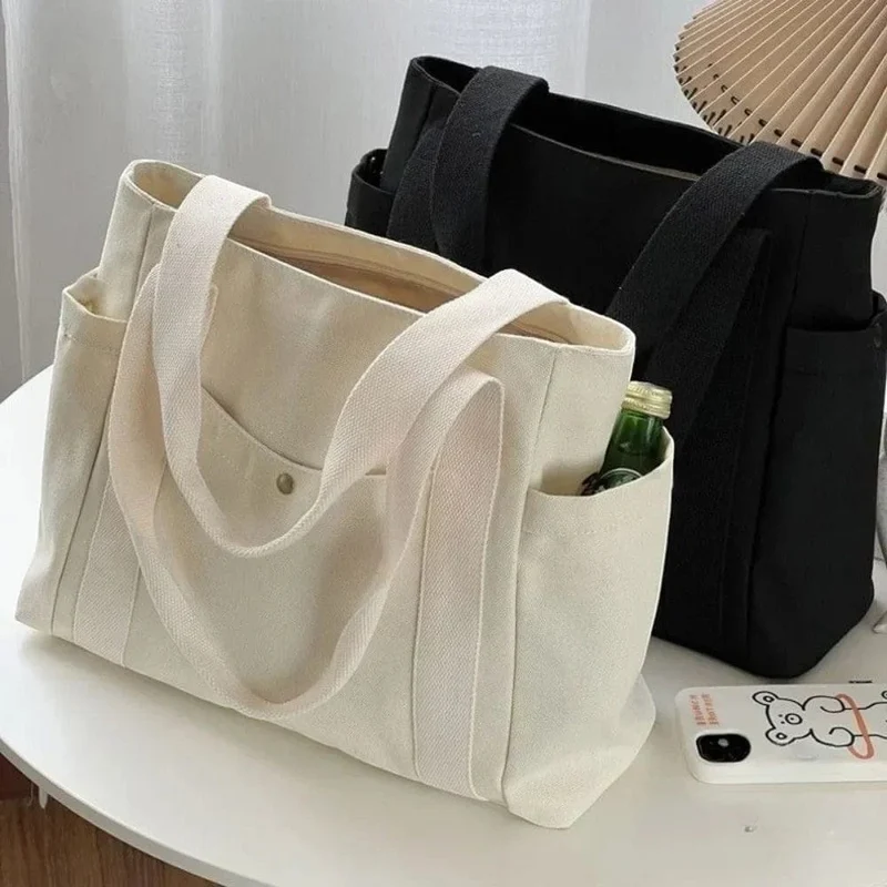 Sac à Main de Cours Fourre-Tout en Toile