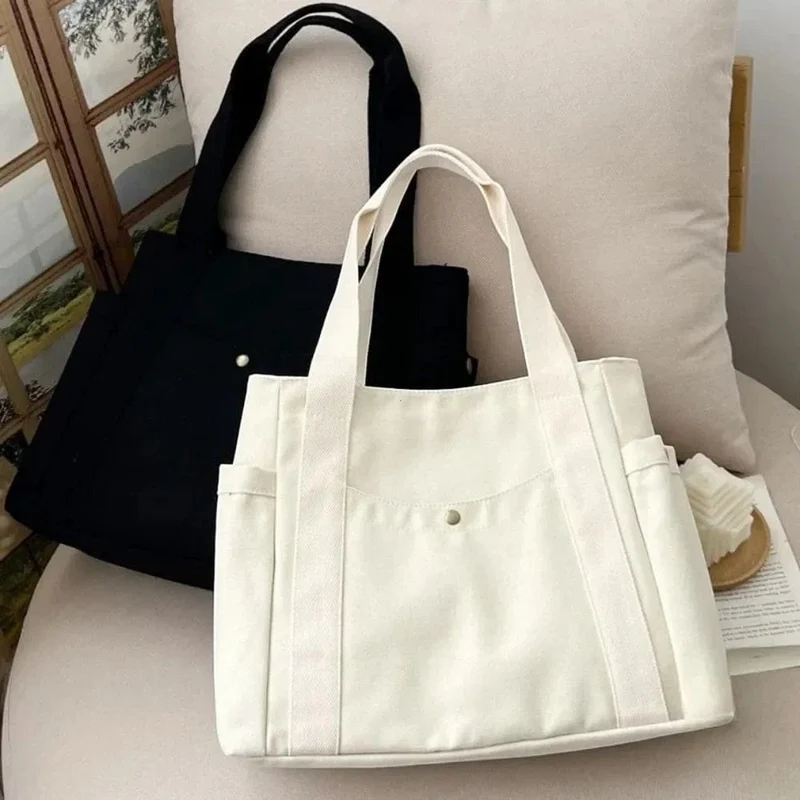 Sac à Main de Cours Fourre-Tout en Toile