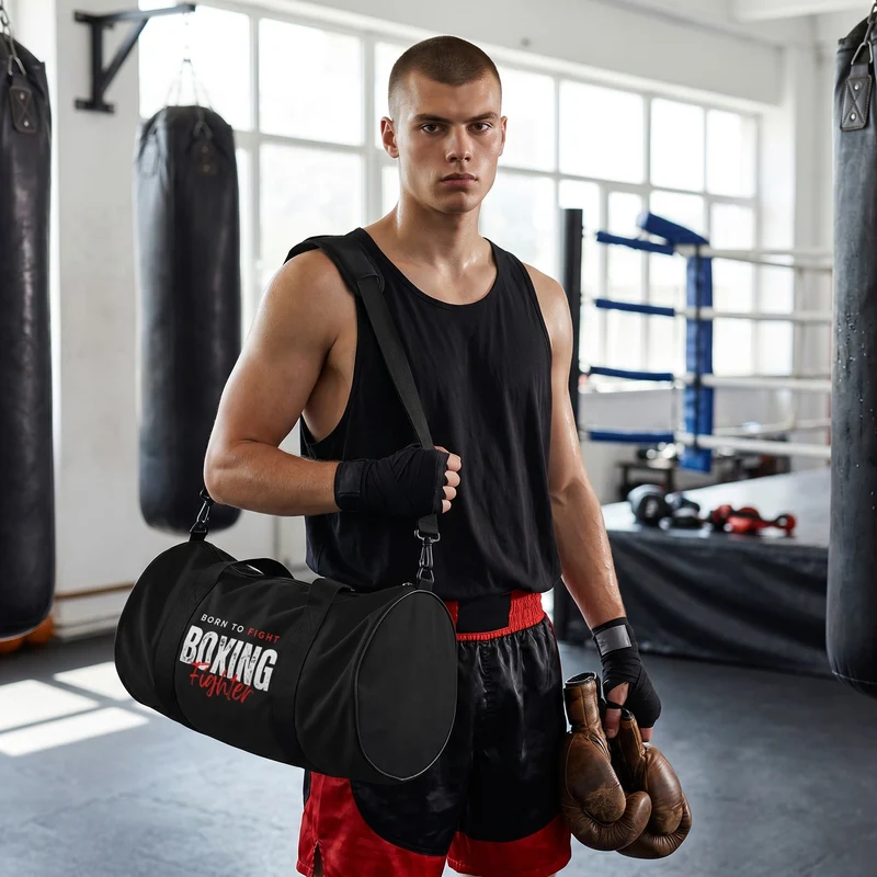 Sac de Sport Boxe Noir