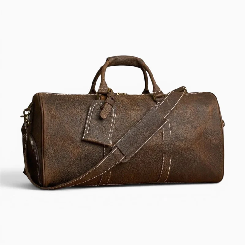 Sac de Voyage Homme en Cuir Vintage