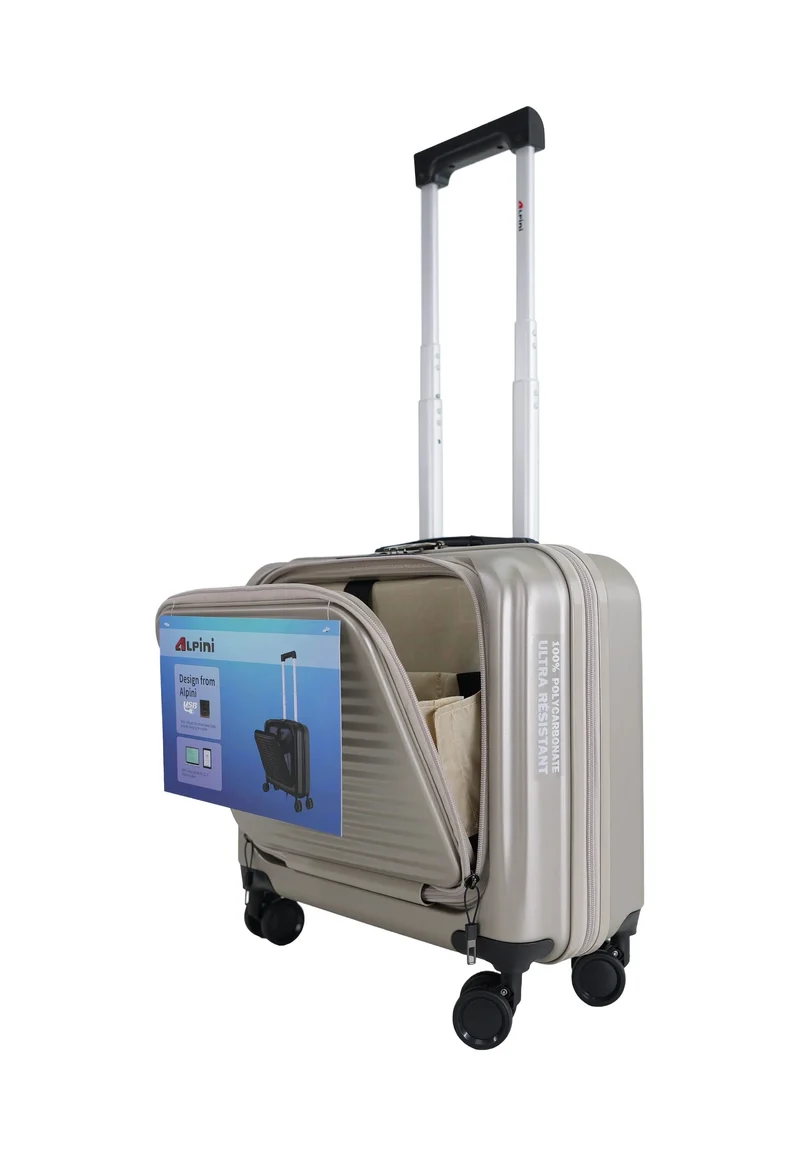 Alpini Pilote case Trolley taille 45 cm B-Pilot R Noir