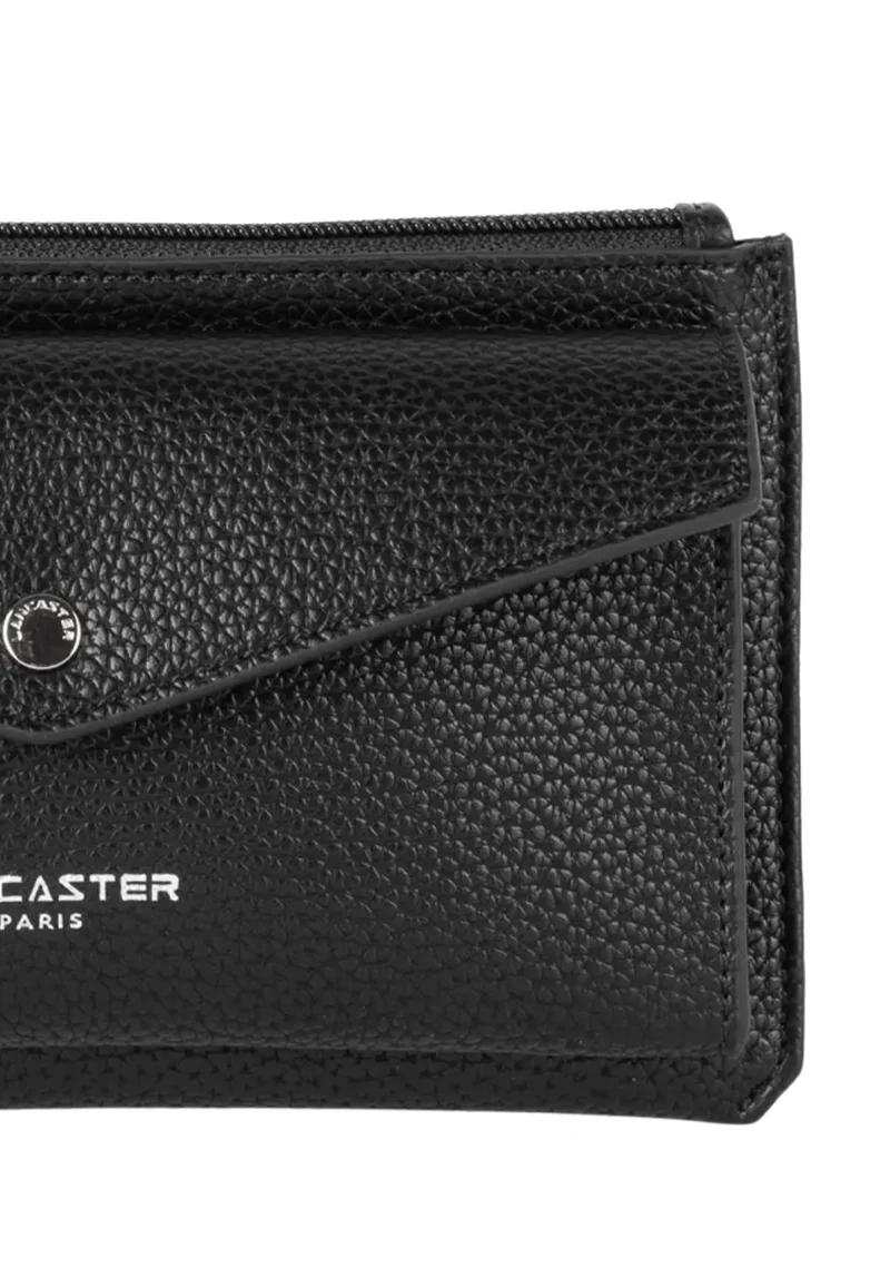 Lancaster Pochette Zippé Maya Double KBA Noir