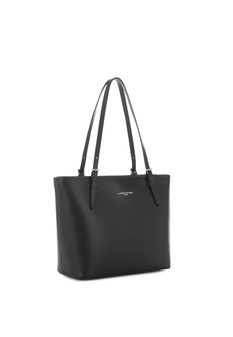 Lancaster Sac cabas épaule Zippée M Smooth Noir