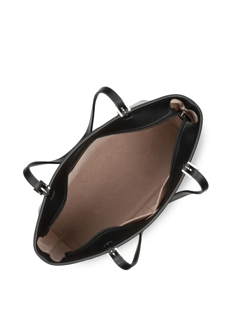 Lancaster Sac cabas épaule Zippée M Smooth Noir