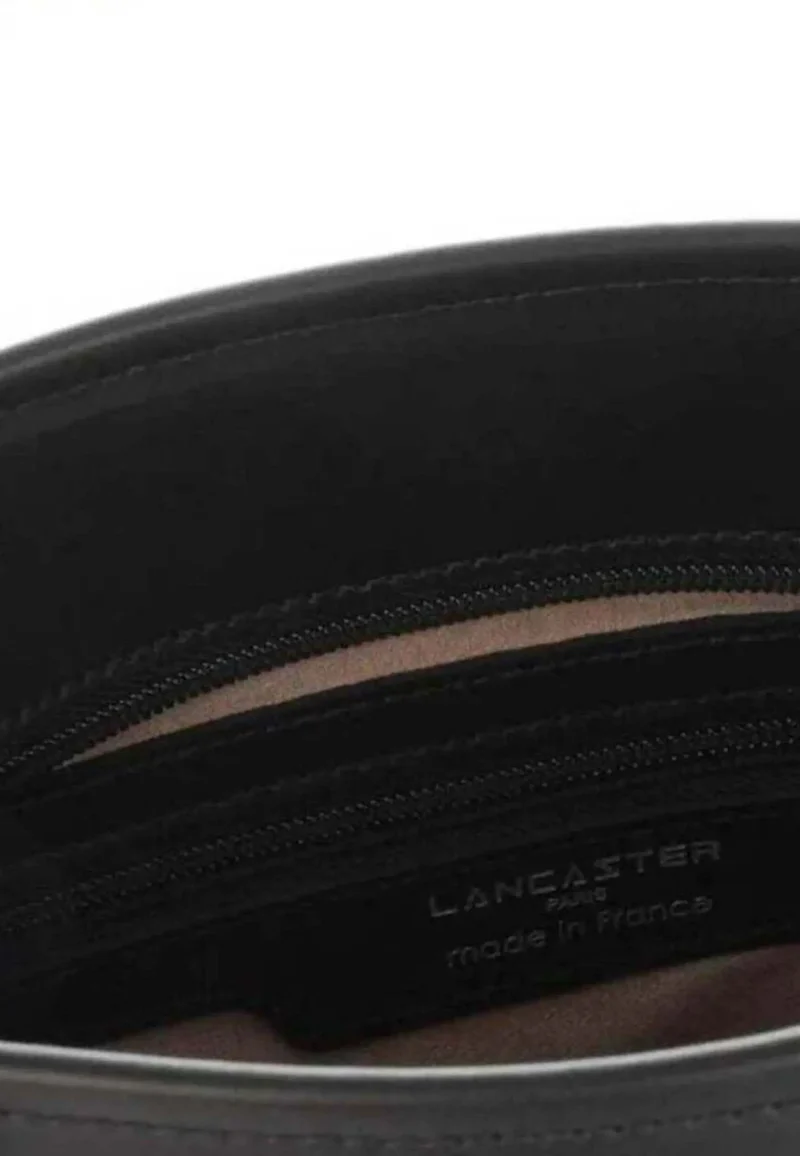 Lancaster Sac cabas épaule Zippée M Smooth Noir