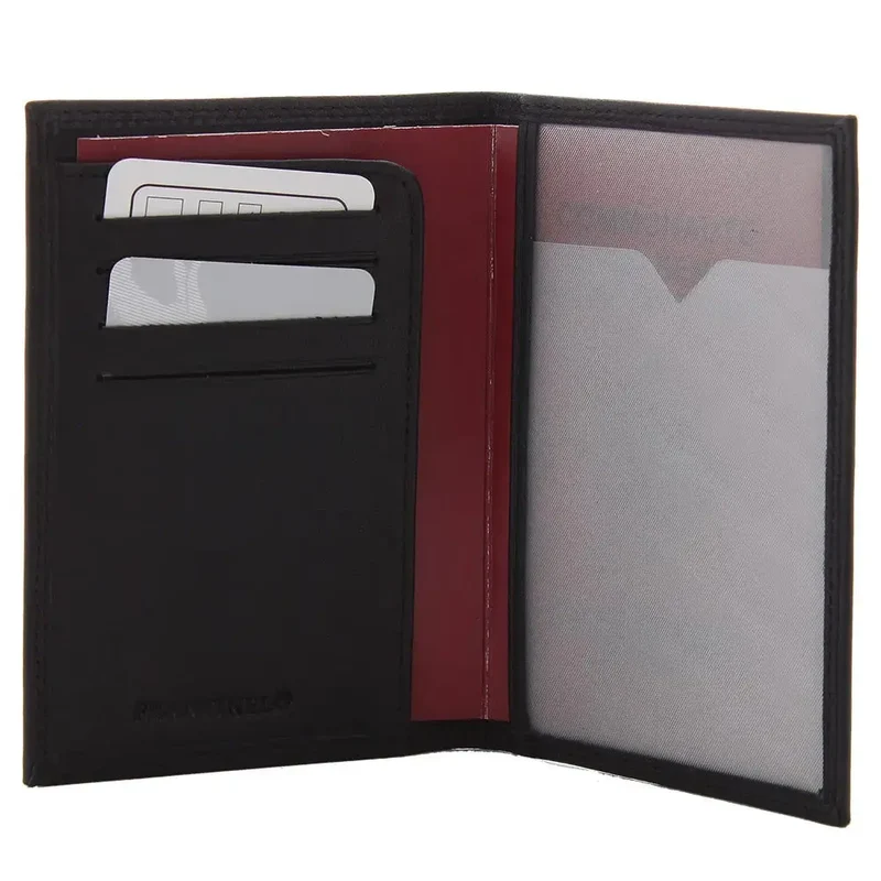 Francinel Porte passeport/Papier cuir Noir