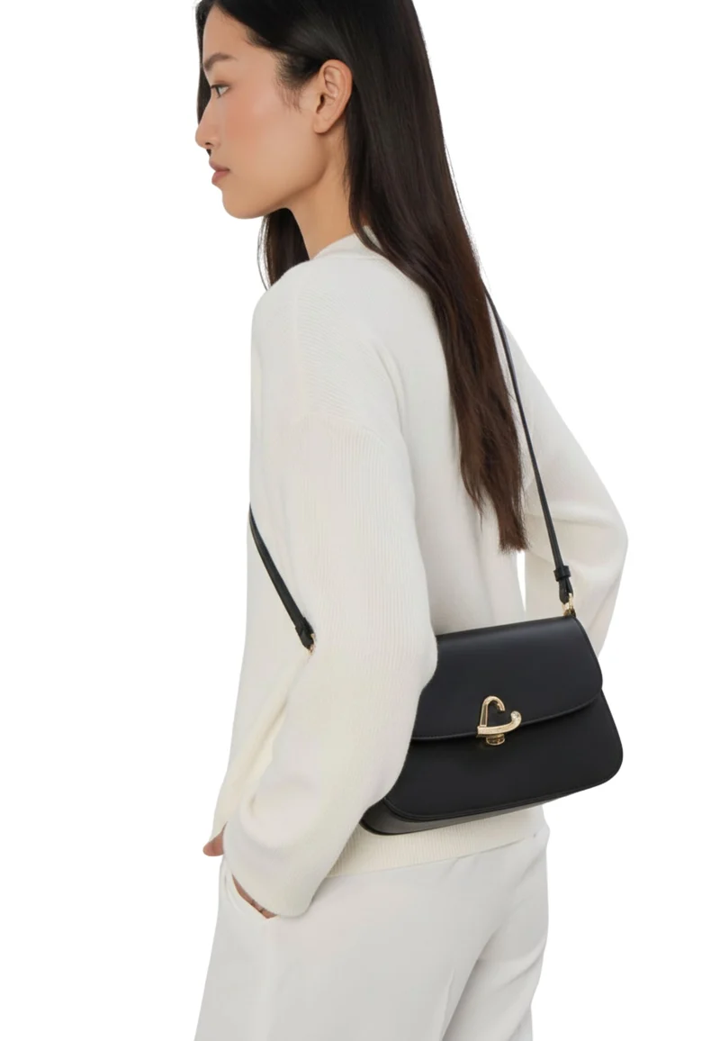 Lancaster Sac trotteur A rabat aimanté Paris Philos Noir