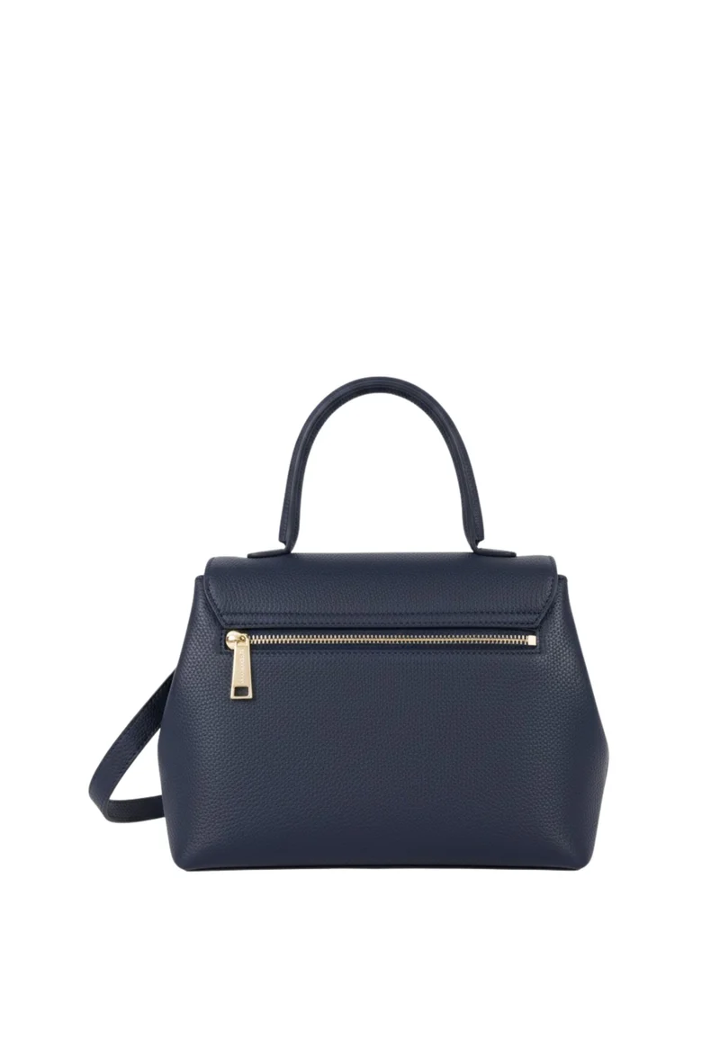 Lancaster Sac à main A rabat avec fermoir M Milano Pia Bleu Foncé