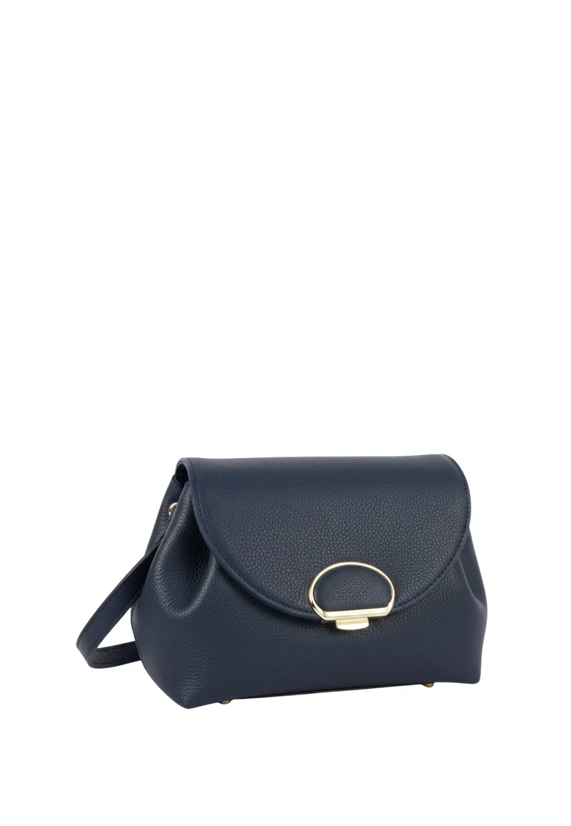 Lancaster Sac trotteur A rabat avec fermoir S Milano Pia Bleu Foncé