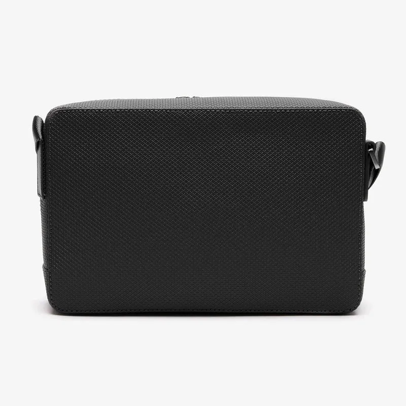 Lacoste Sacoche cuir homme Chantaco Noir