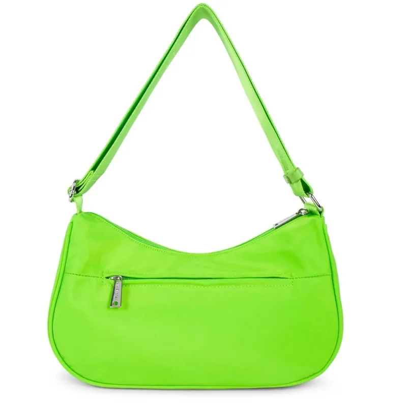 Lancaster Sac besace Zippé Basic Vita Vert Clair