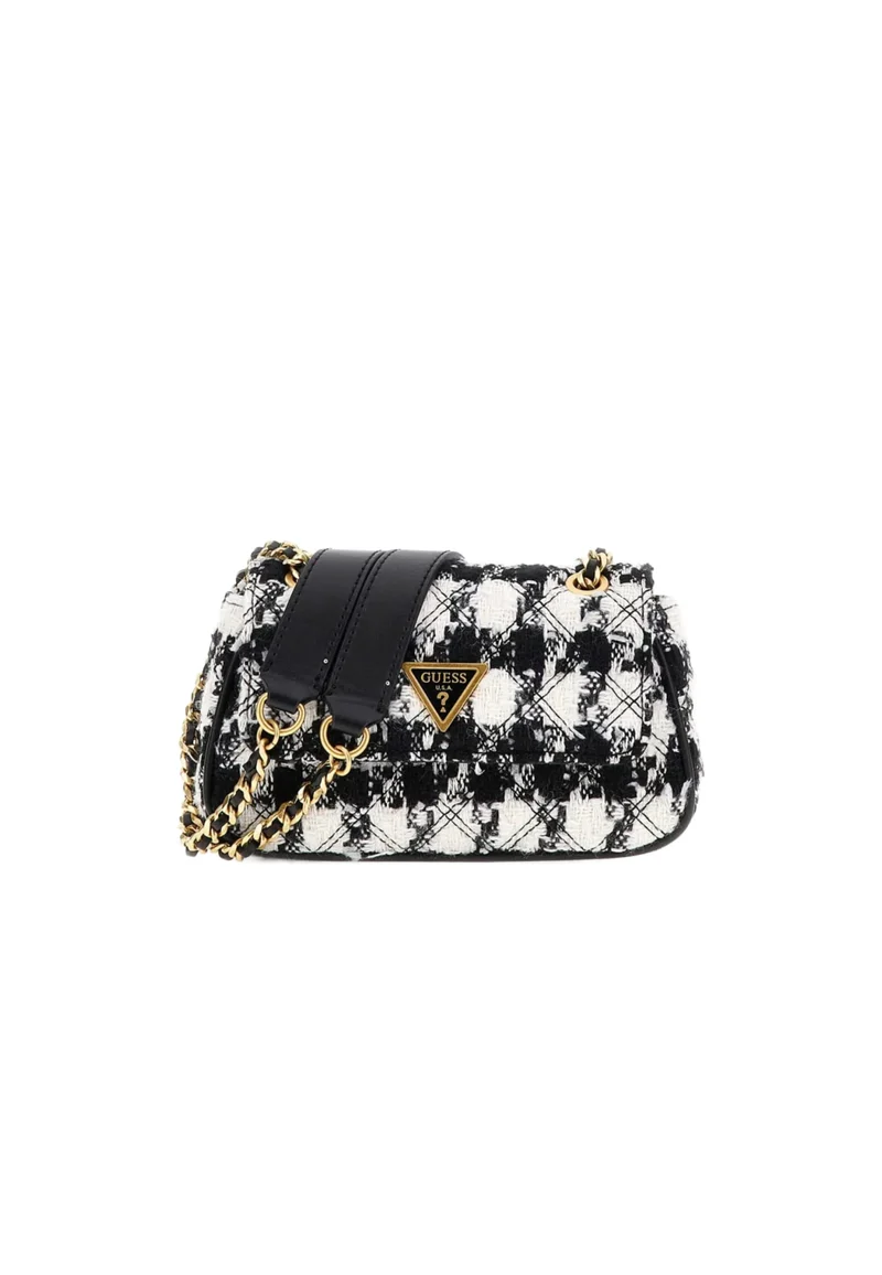 Guess Sac Bandoulière Spark Micro Mini Black Multi