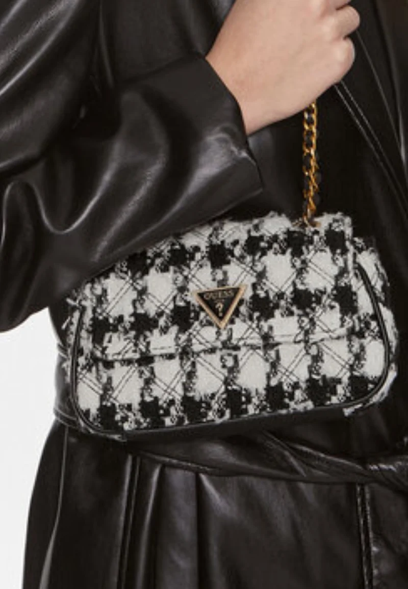 Guess Sac Bandoulière Spark Micro Mini Black Multi