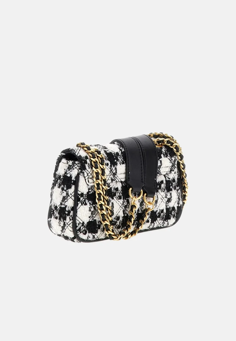 Guess Sac Bandoulière Spark Micro Mini Black Multi