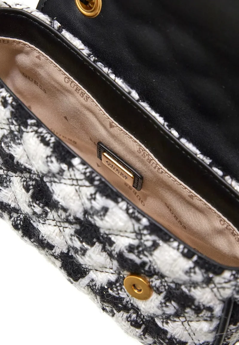 Guess Sac Bandoulière Spark Micro Mini Black Multi
