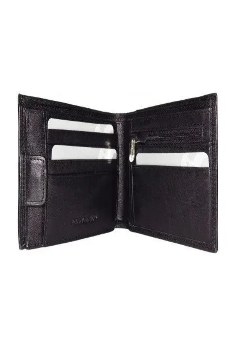 Francinel Portefeuille italien cuir de vachette Noir