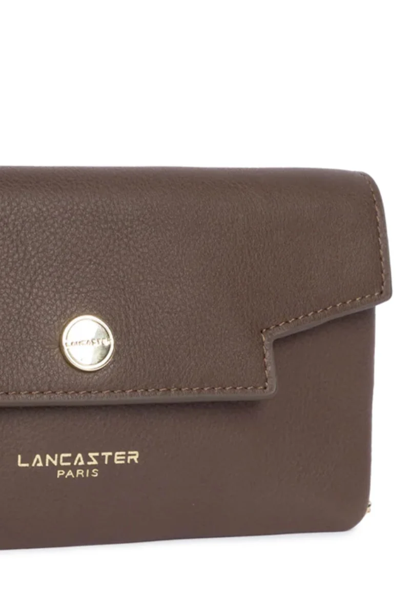 Lancaster Paris Pochette A rabat avec pression S Mademoiselle Grace Marron