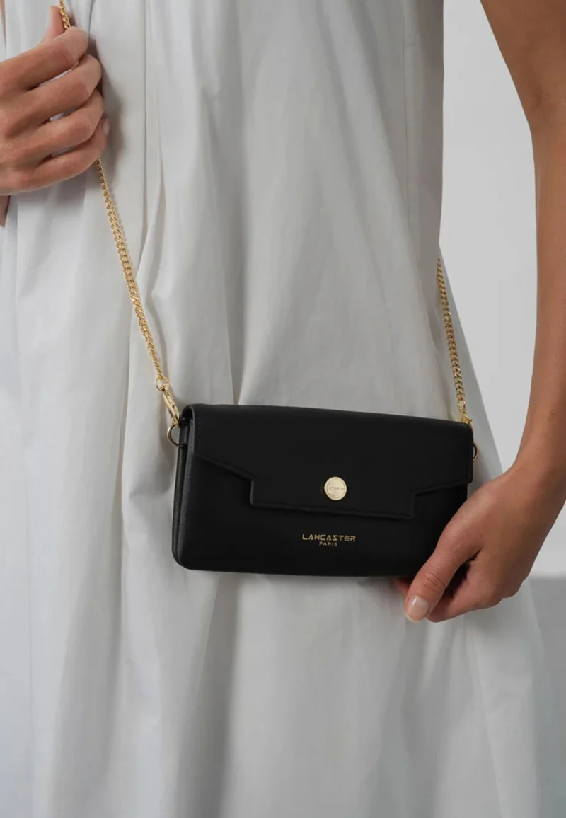 Lancaster Paris Pochette A rabat avec pression S Mademoiselle Grace Noir