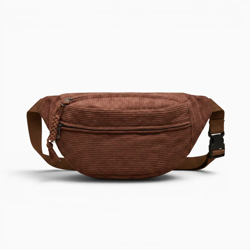Grand Sac Banane Velours Côtelé