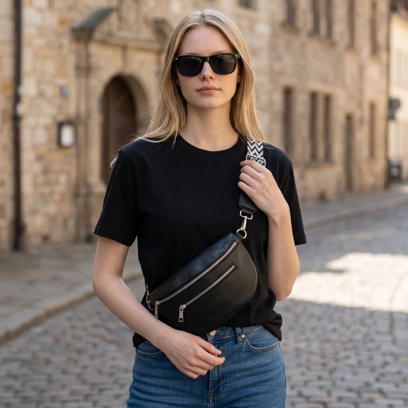 Sac Banane Femme Bandoulière Souple